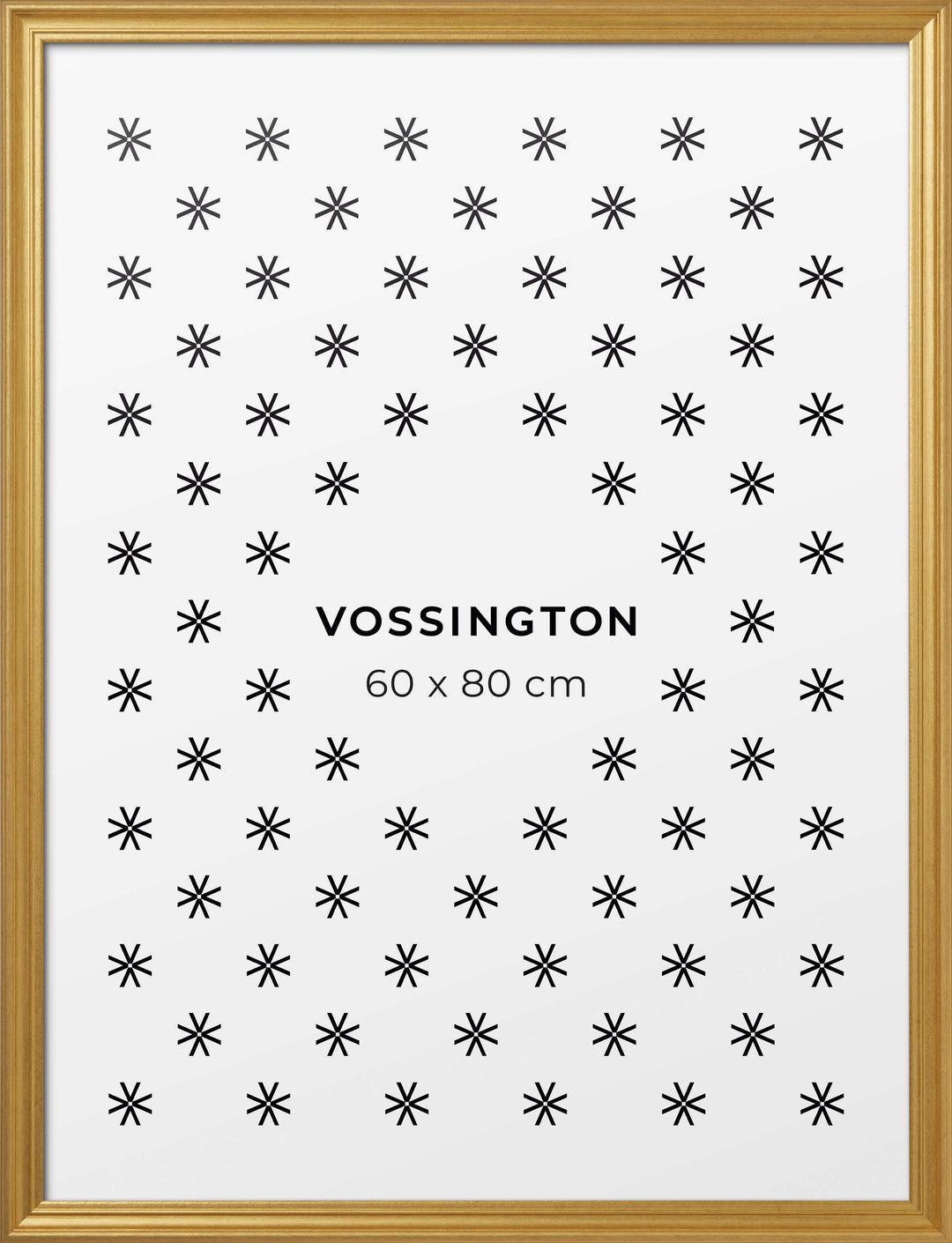 Cadre décoratif, Doré, 60x80 cm - Vossington